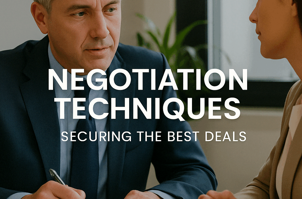 Negotiation Techniques: Securing the Best Deals