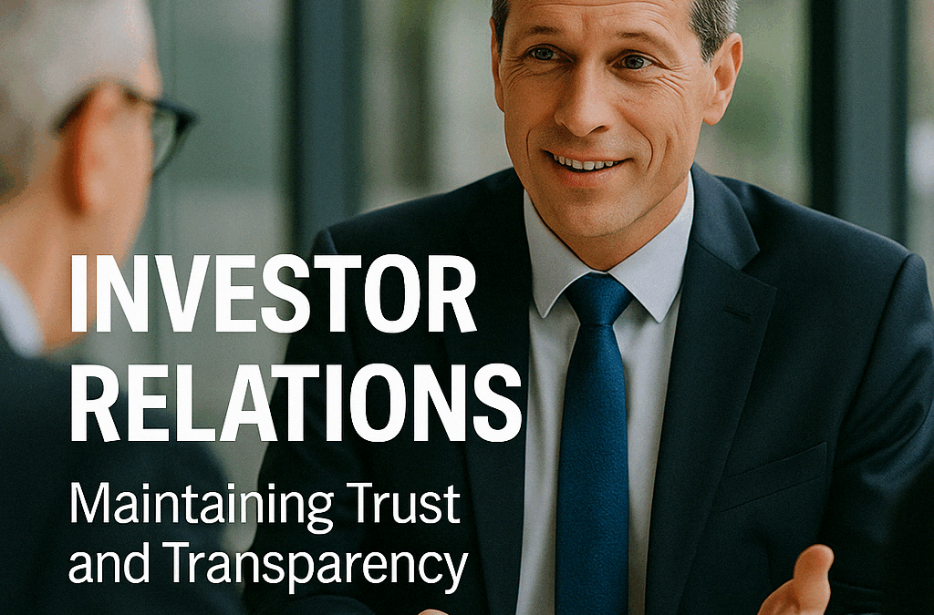 Investor Relations: Maintaining Trust and Transparency