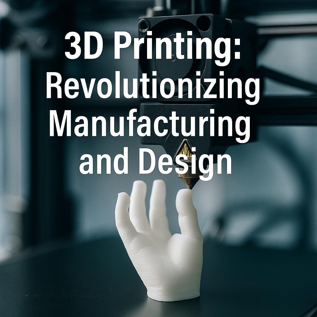 3D Printing: Revolutionizing Manufacturing and Design