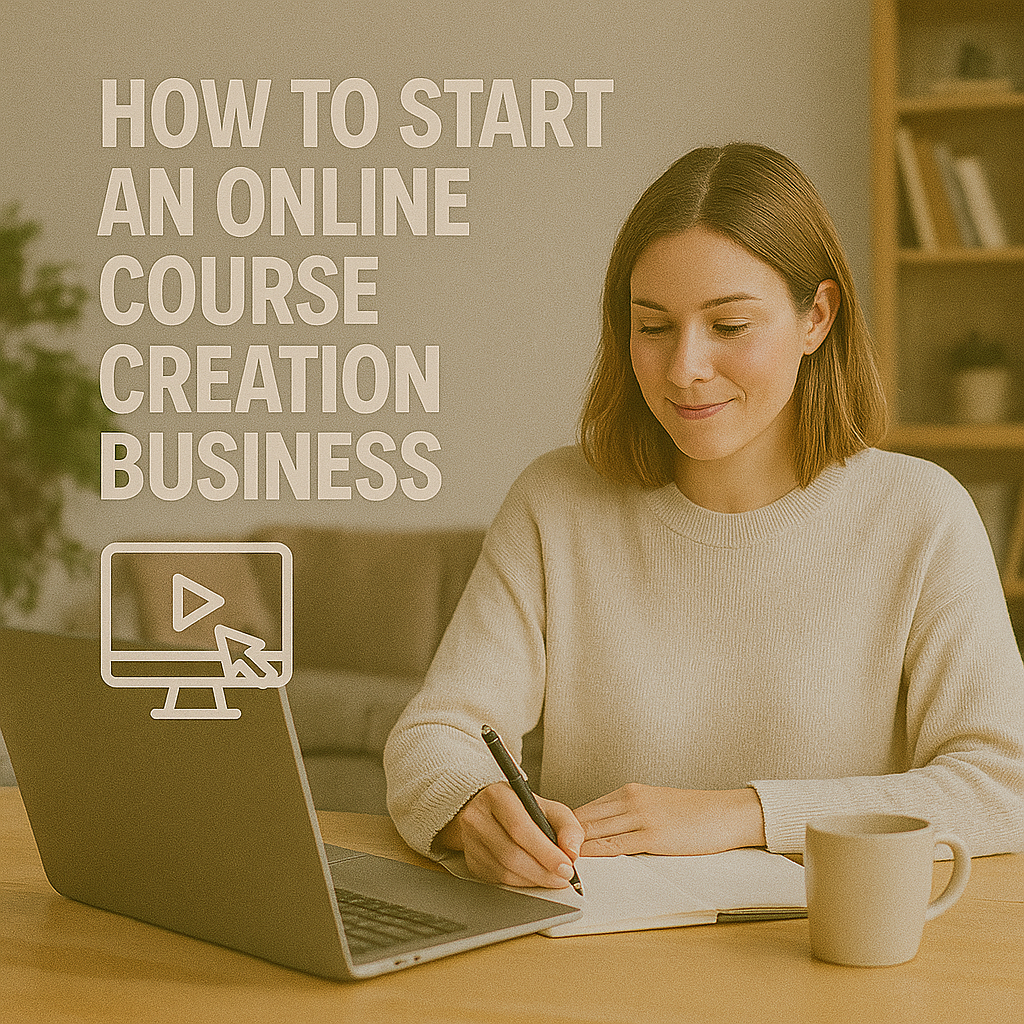 How to Start an Online Course Creation Business