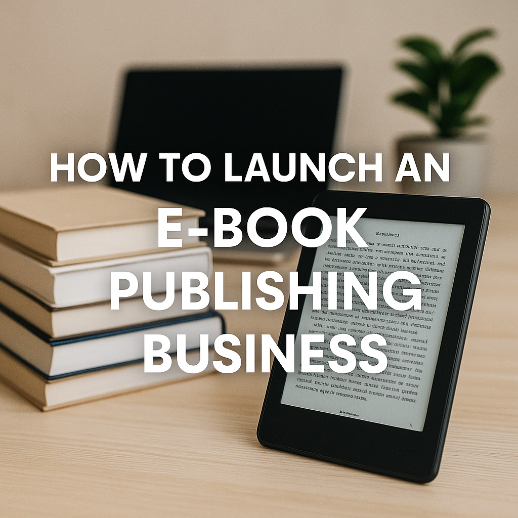 How to Launch an E-book Publishing Business