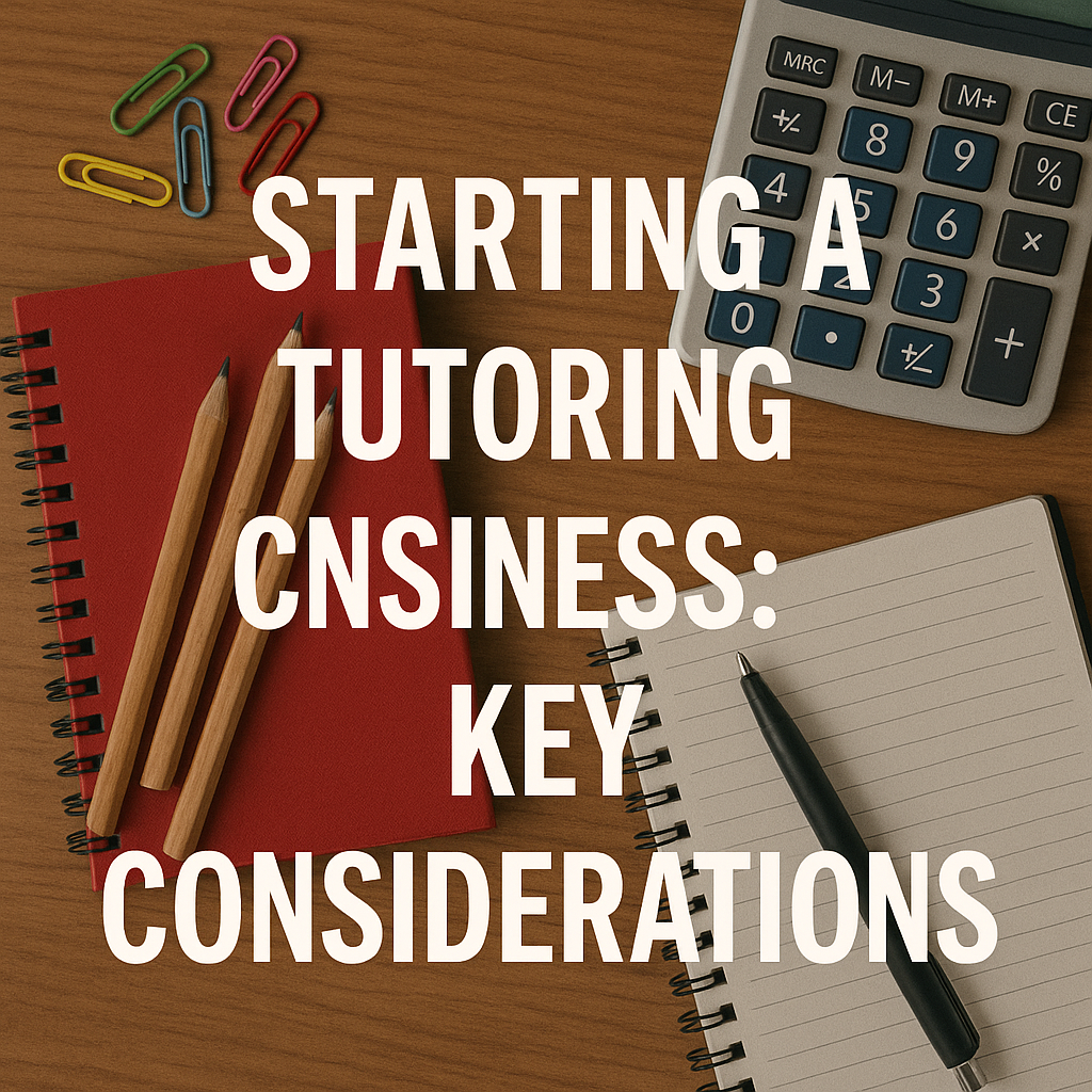 Starting a Tutoring Business Key Considerations Starting a Tutoring Business: Key Considerations